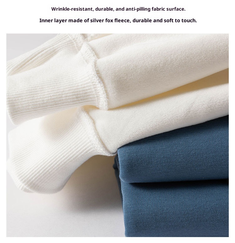 Sweat-shirt d'hiver en polaire épaisse pour homme, couleur unie, chaud, col rond, grandes tailles, coupe ample, impression personnalisée_voghion.com