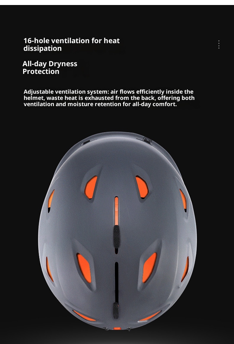 001 Spezial-Skihelm für Damen und Herren, integrierte professionelle Schutzausrüstung für Snowboarden und Skifahren, warm und_voghion.com