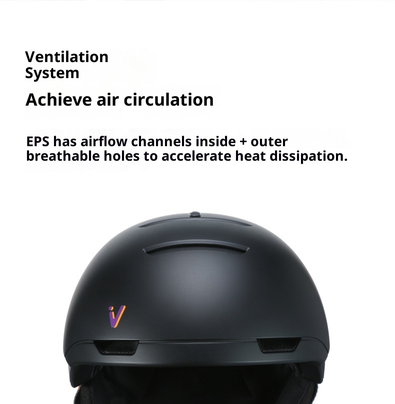 001 VECTOR Ski Anti-Collision Streamlined Split Protection Sports Outdoor Professional Snow Helmet Unisex_voghion.com