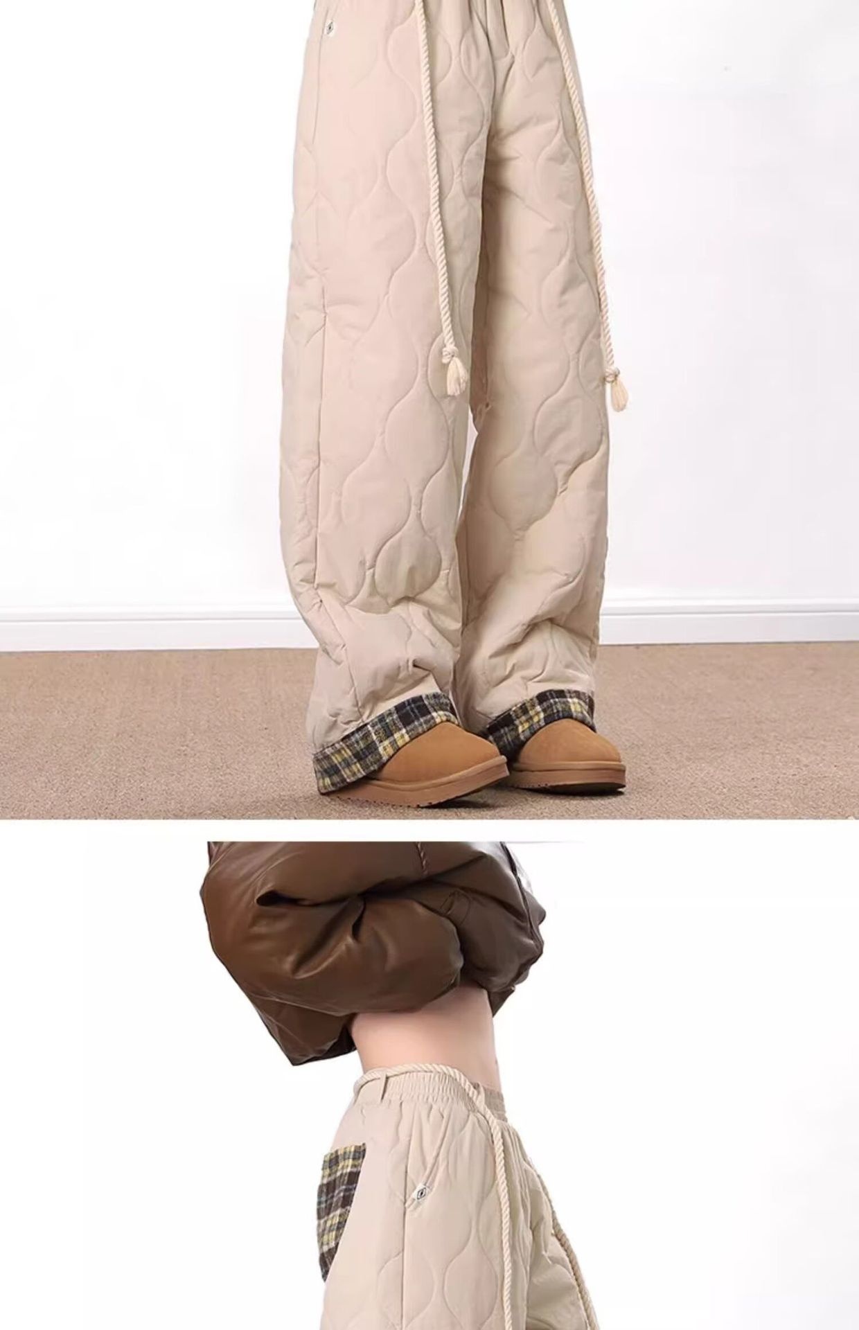 Pantalones de invierno informales, gruesos, impermeables, resistentes al viento y al esquí, de algodón con estampado de calabaza de calidad original (001). Estilo moderno para hombre._voghion.com