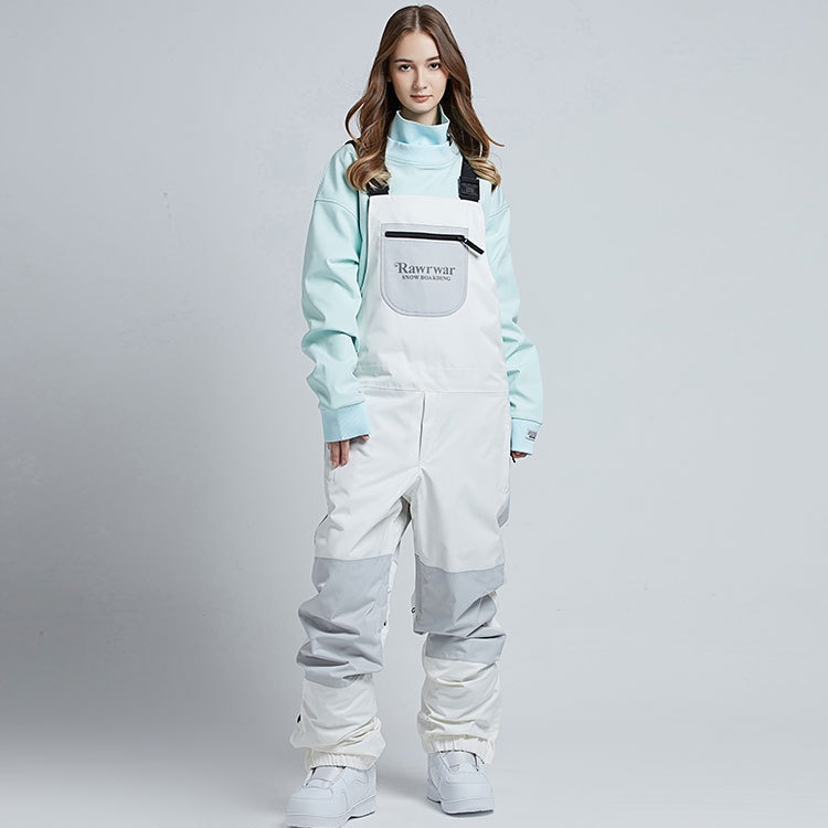 001 Nowe spodnie z szelkami dla kobiet i mężczyzn, do snowboardu i narciarstwa, wodoodporne, ciepłe, dopasowane, zimowy kombinezon narciarski, jednoczęściowy_voghion.com