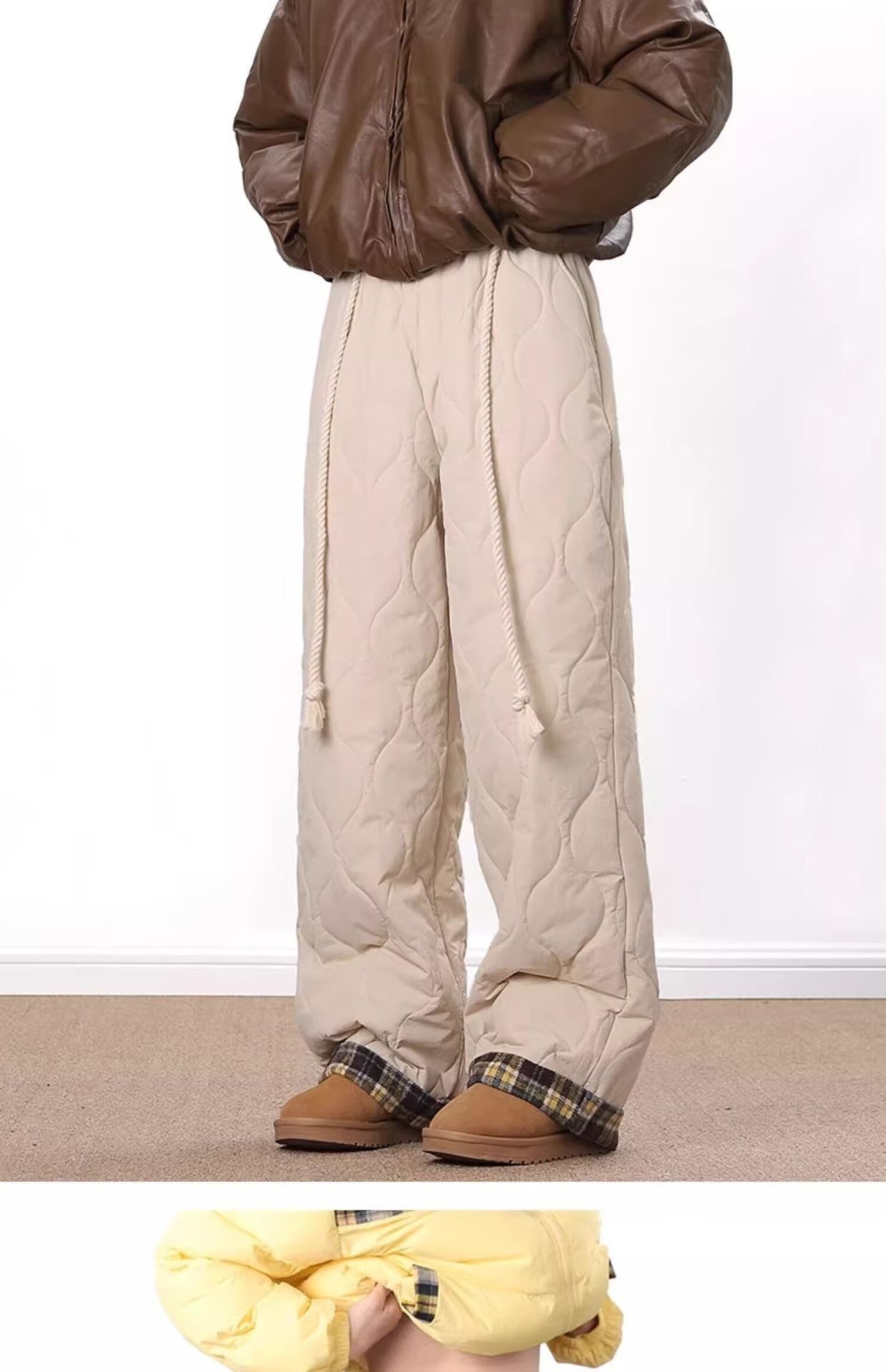 Pantalones de invierno informales, gruesos, impermeables, resistentes al viento y al esquí, de algodón con estampado de calabaza de calidad original (001). Estilo moderno para hombre._voghion.com