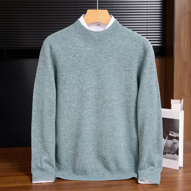 boy Boy Boy 100% Wool First-Line Half TurtleneckData Tested, Popular Men's Sweater_voghion.com