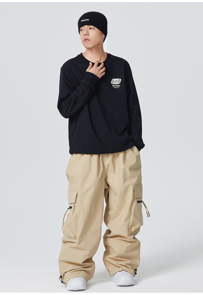 Pantalon de ski imperméable et ample Snowy Pie Fully Glued pour femme, modèle double board professionnel pour homme._voghion.com