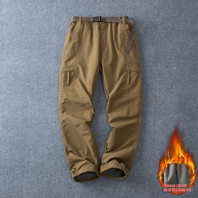 001 Wiatroodporne męskie spodnie motocyklowe z polaru 2025, idealne na zimę, do jazdy na nartach i w górach, cargo_voghion.com