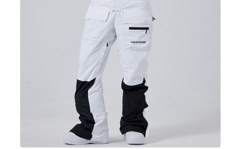 Salopette tendance 001 pour femme, pantalon de snowboard et de ski pour homme, coupe-vent, imperméable, chaud et respirant, idéal pour les activités de plein air._voghion.com