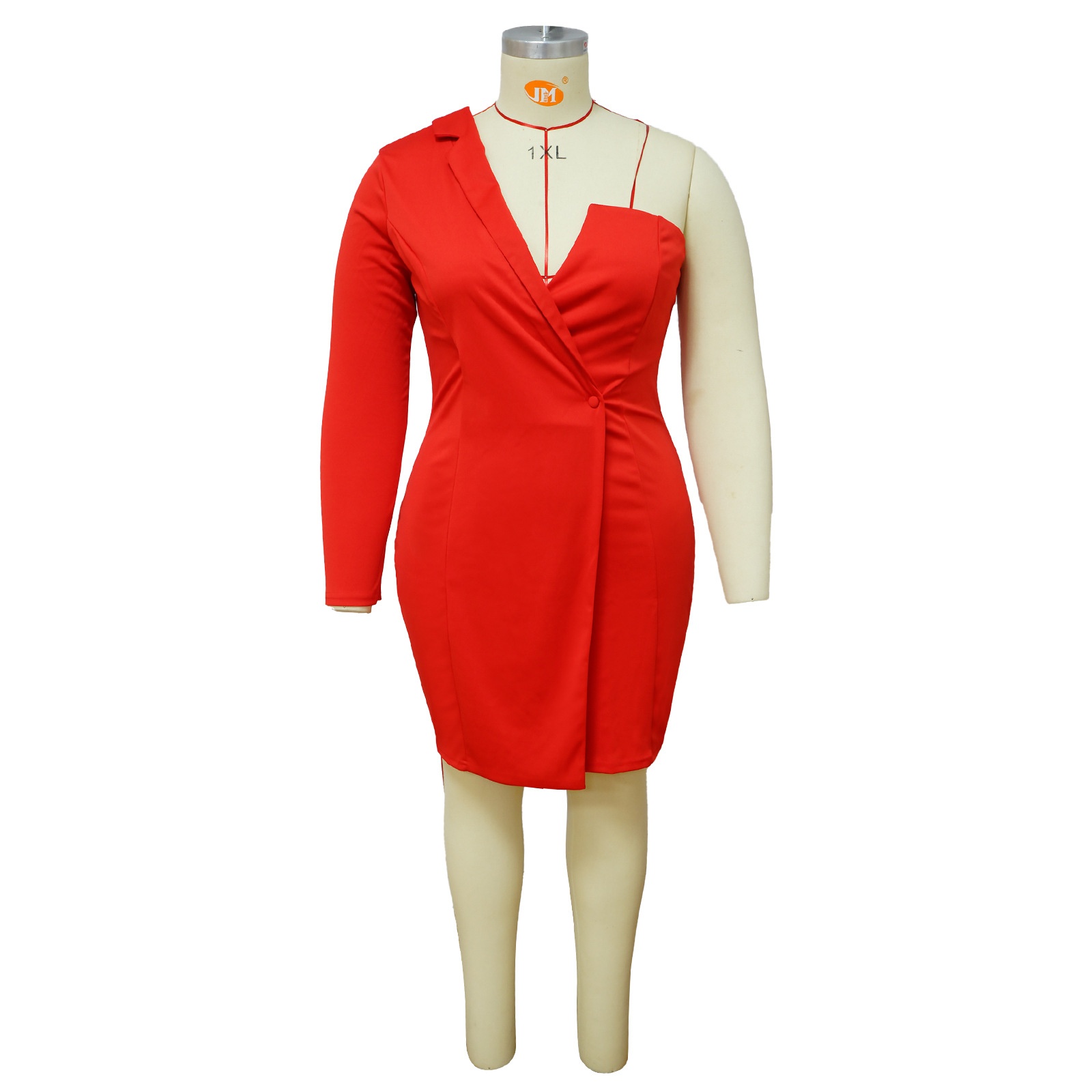 ChicShe N7629 New Foreign Trade European And American Women's Fashion Sexy Slim Fit Bodycon Off-Shoulder Long Sleeve Dress_voghion.com