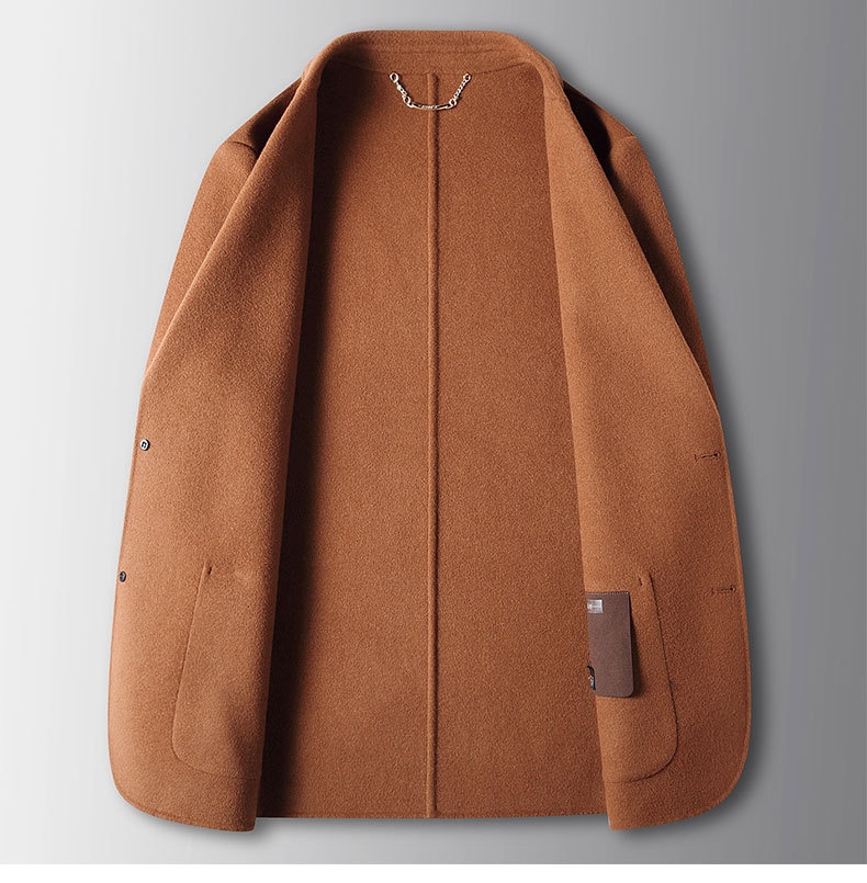 7045555501<2 QFV507045555501<2 Giacca da uomo in pura lana fatta a mano autunno inverno 2025, tinta unita, stile business, bifacciale_voghion.com