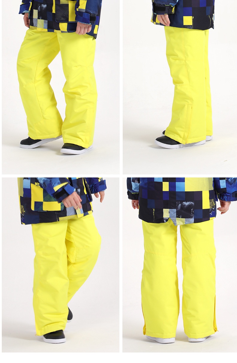 001 Stück Kinder-Latzhose, Skihose, Winter, winddicht, wasserdicht, warm, Snowboardhose für große Kinder_voghion.com