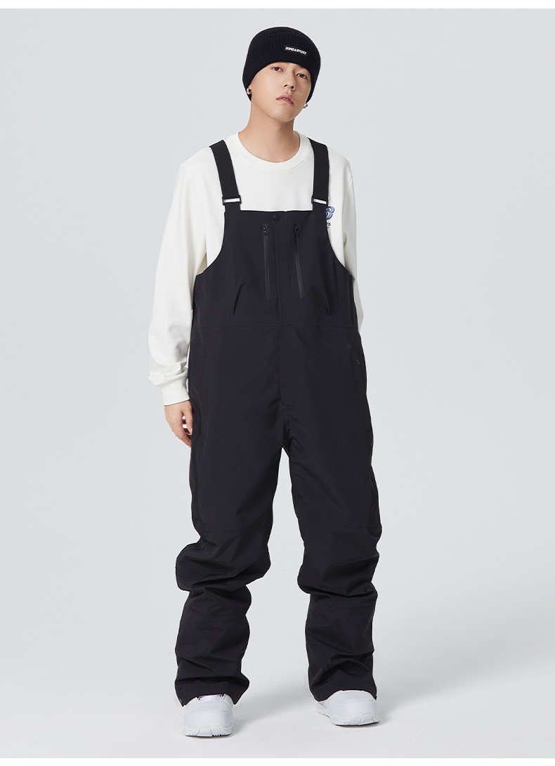 001 23-24 Schneesaison SEARIPE Snowboardanzug Latzhose für Damen und Herren Wasserdicht Verdickt Warm 3L_voghion.com