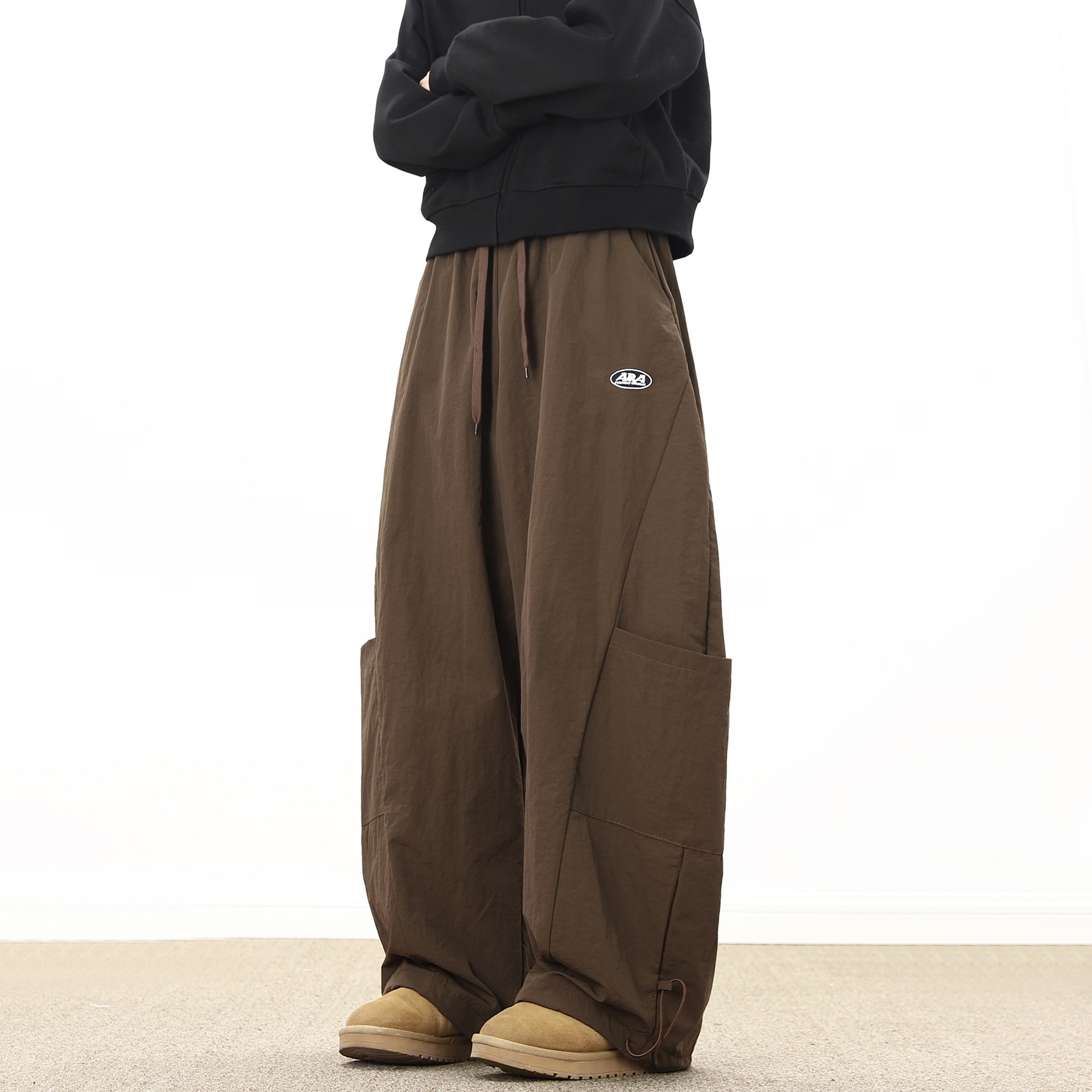 001 Clean Fit Curved Knife Pants For Men, Sprin Autumn Trendy Brand, Windproof And Waterproof, Outdoor Skiin, Free_voghion.com