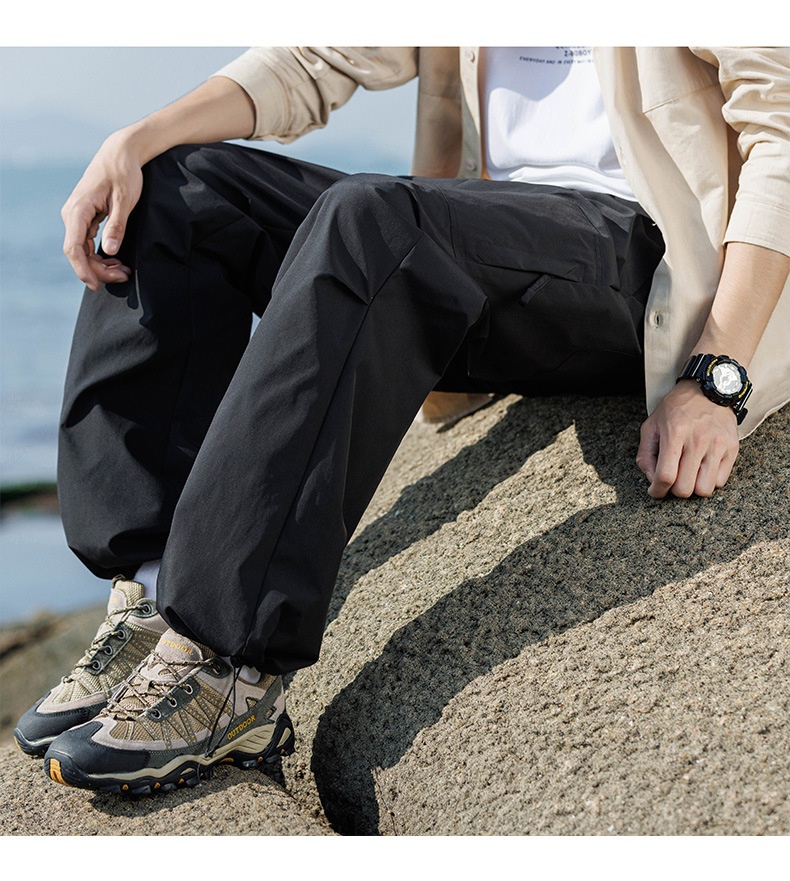 Pantaloni da sci in cotone spesso, antivento e impermeabili, da uomo, nuovi, autunno-inverno, con fodera in pile Softshell, cammello HJCAMEL_voghion.com