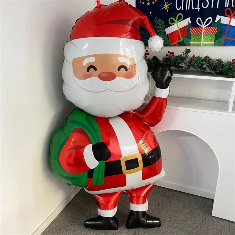 Lillian 3D Gold Deer Standing Reindeer Balloon Inflatable Decoration Photo Prop Stall Supplies Christmas Limited Edition_voghion.com