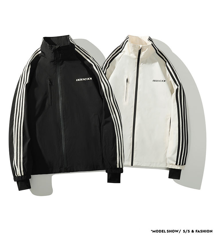 001 Cro-Border Hot-Selling Winter New Three-Stripe Suit Set Waterproof Windproof Stand Collar Jacket Fleece-Lined Ski_voghion.com