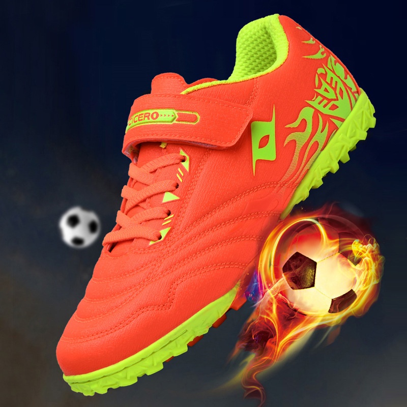 ShoeGlobe Youth TF Fußballschuhe für Kinder, Schüler und Jungen mit Klettverschluss_voghion.com