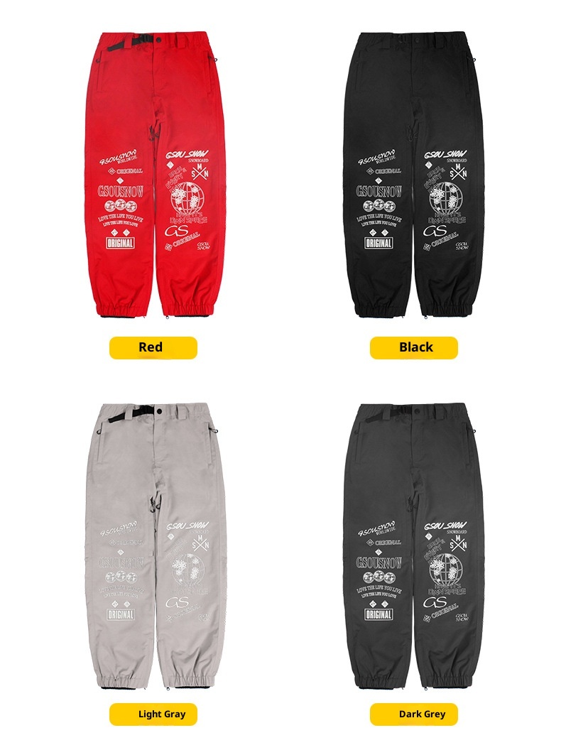 001 2223 Neue Herren Ski Snowboard Winddicht Wasserdicht Atmungsaktiv Cargo Doppel Board Locker Große Größe Verschleißfest Schnee_voghion.com