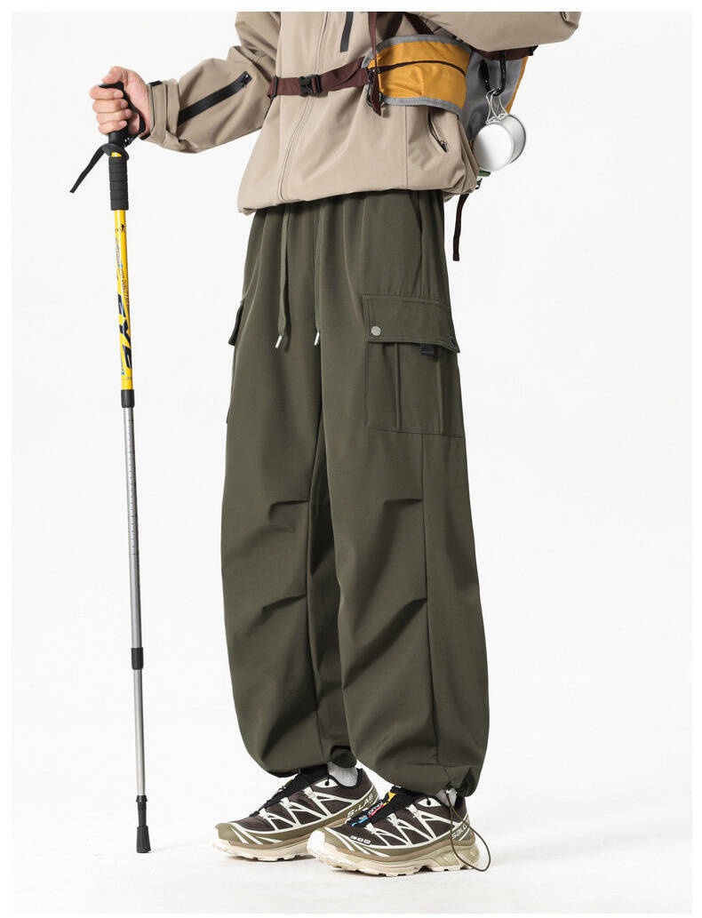 001 Waterproof Windproof Fleece-Lined Thickened Winter Skiing Mountaineering Pants For Men Women, Cold-Resistant And Warm_voghion.com