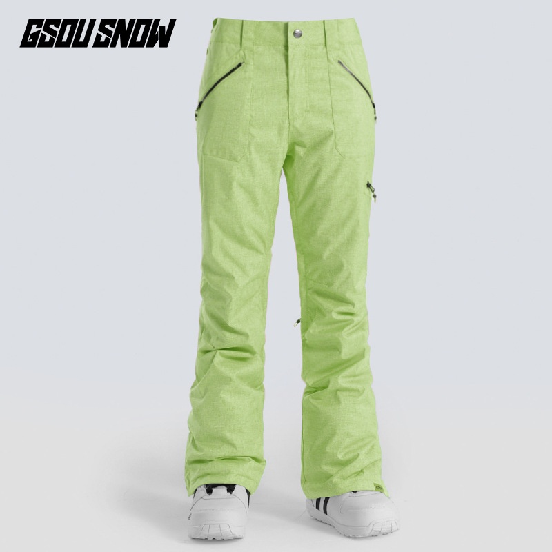 001 Gsousnow Damen Winddicht Wasserdicht Warm Atmungsaktiv Skianzug Snowboard Schneehose Slim Fit Trendy_voghion.com