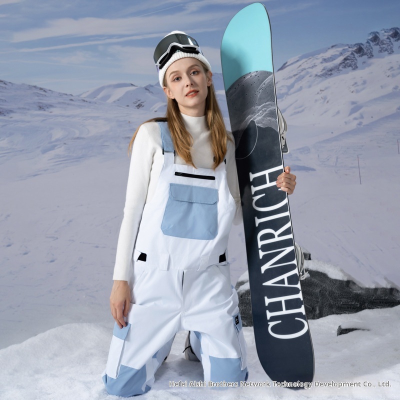 001 New Color Block Windproof Waterproof Warm Breathable Couple Style Ski Pants Support Dropshipping Wholesale_voghion.com