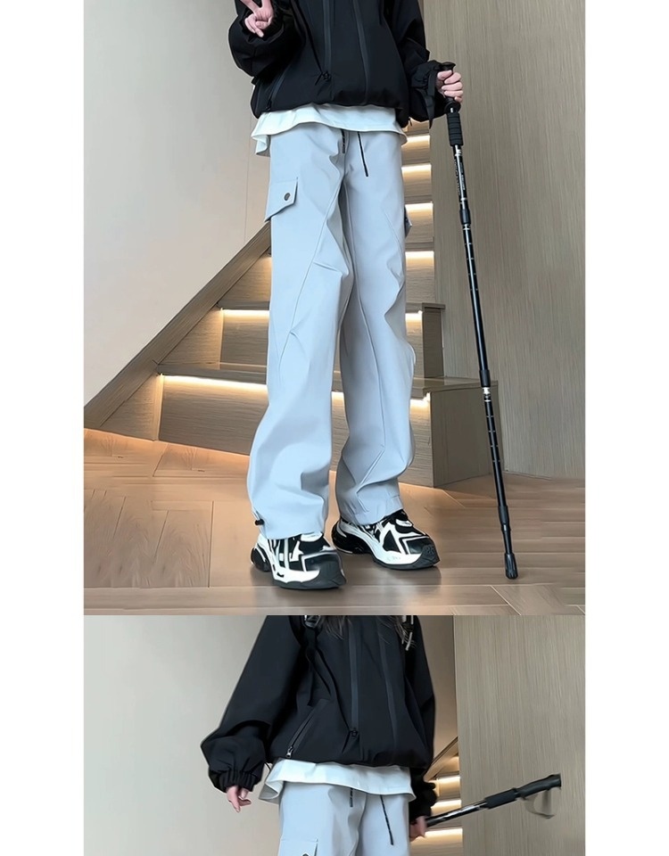 001 Trzywarstwowa miękka skorupa Szara miękka skorupa męska Szybkoschnąca wodoodporna wiatroszczelna amerykańska odzież robocza piesze wycieczki wspinaczka na świeżym powietrzu_voghion.com