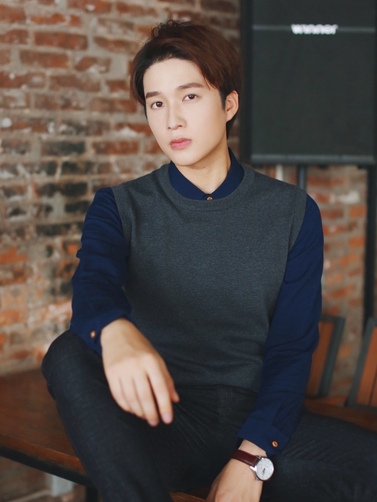 Jungen-Pullover mit Rundhalsausschnitt, einfarbig, ärmellos, gestrickt, aus Wolle, Herrenpullover_voghion.com