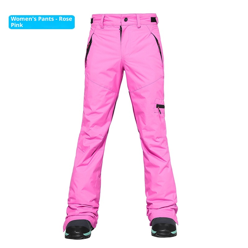 001 Snowy Style Double Board Snowboard Pants For Women And Men, Waterproof Windproof Warm Snow Pants, Slim Fit Ski Suit_voghion.com