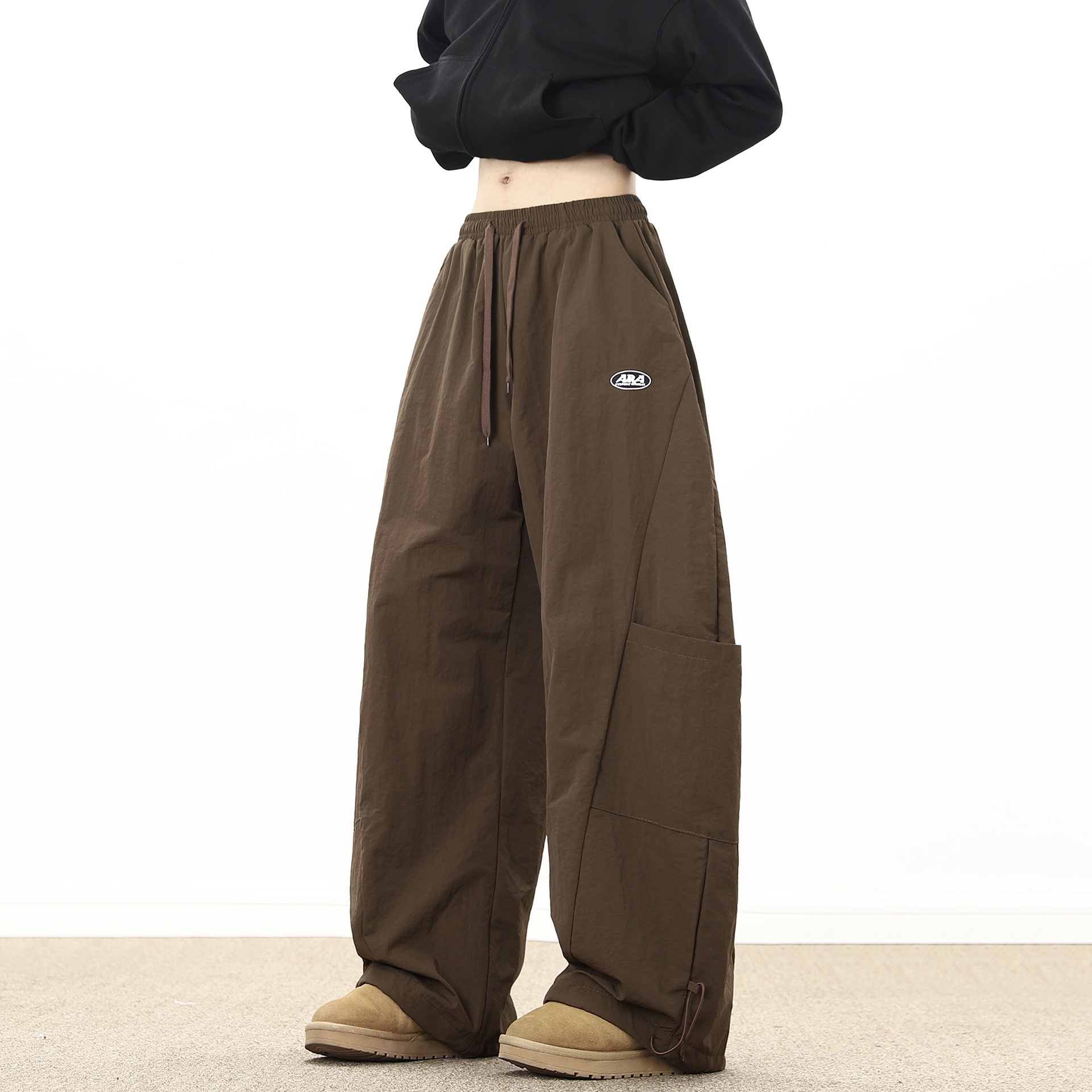 001 Clean Fit Curved Knife Pants For Men, Sprin Autumn Trendy Brand, Windproof And Waterproof, Outdoor Skiin, Free_voghion.com