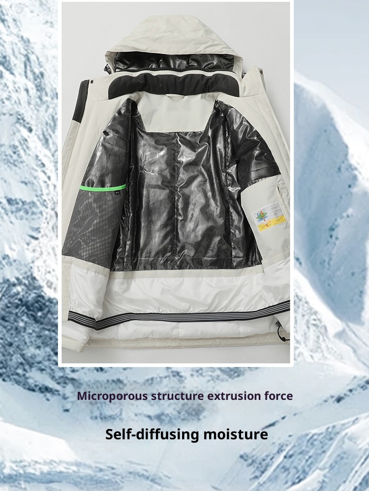 001 Completo da lavoro invernale, completo da snowboard e da sci, antivento, impermeabile, alpinismo, pantaloni termici da sci, unisex_voghion.com