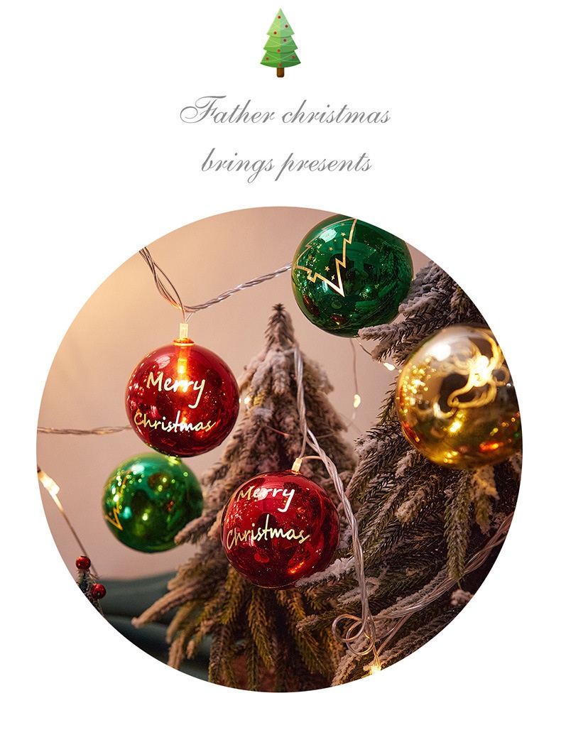 Decorazione per finestra transfrontaliera Lillian, stella elettrolitica, albero di Natale, disposizione d'atmosfera, luci a LED Tienlu Ball_voghion.com
