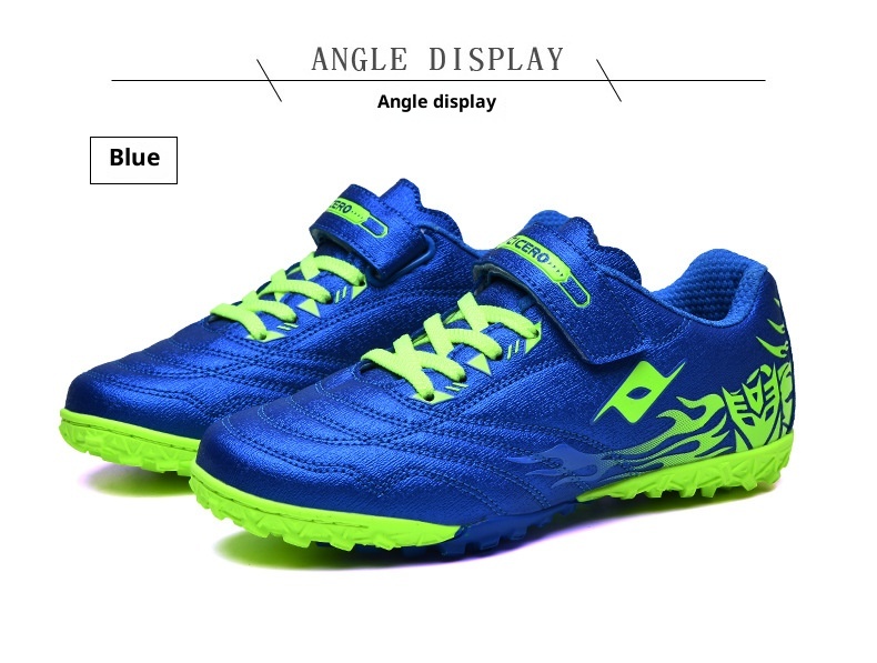 ShoeGlobe Youth TF Fußballschuhe für Kinder, Schüler und Jungen mit Klettverschluss_voghion.com