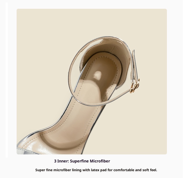 Zees 2025 nuovi sandali estivi alla moda con tacco alto, cinturino singolo, stiletto sexy, versatili, impermeabili, con suola spessa, per le donne_voghion.com