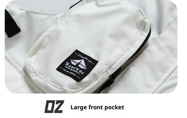 001 Arbeits-Latzhose für Damen und Herren, geeignet zum Snowboarden und Skifahren, wasserdicht, winddicht, gepolstert, warm, figurformend, einteilig_voghion.com