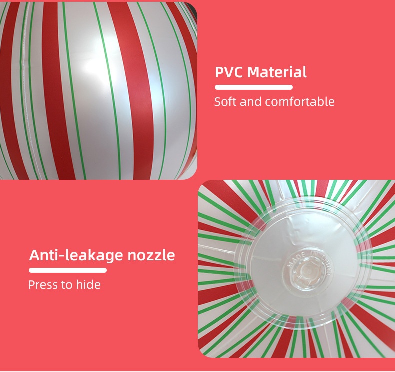 Lillian Cross-Border Inflatable Lantern Pearlescent Stripe Holiday Decoration Courtyard Christmas Ball_voghion.com