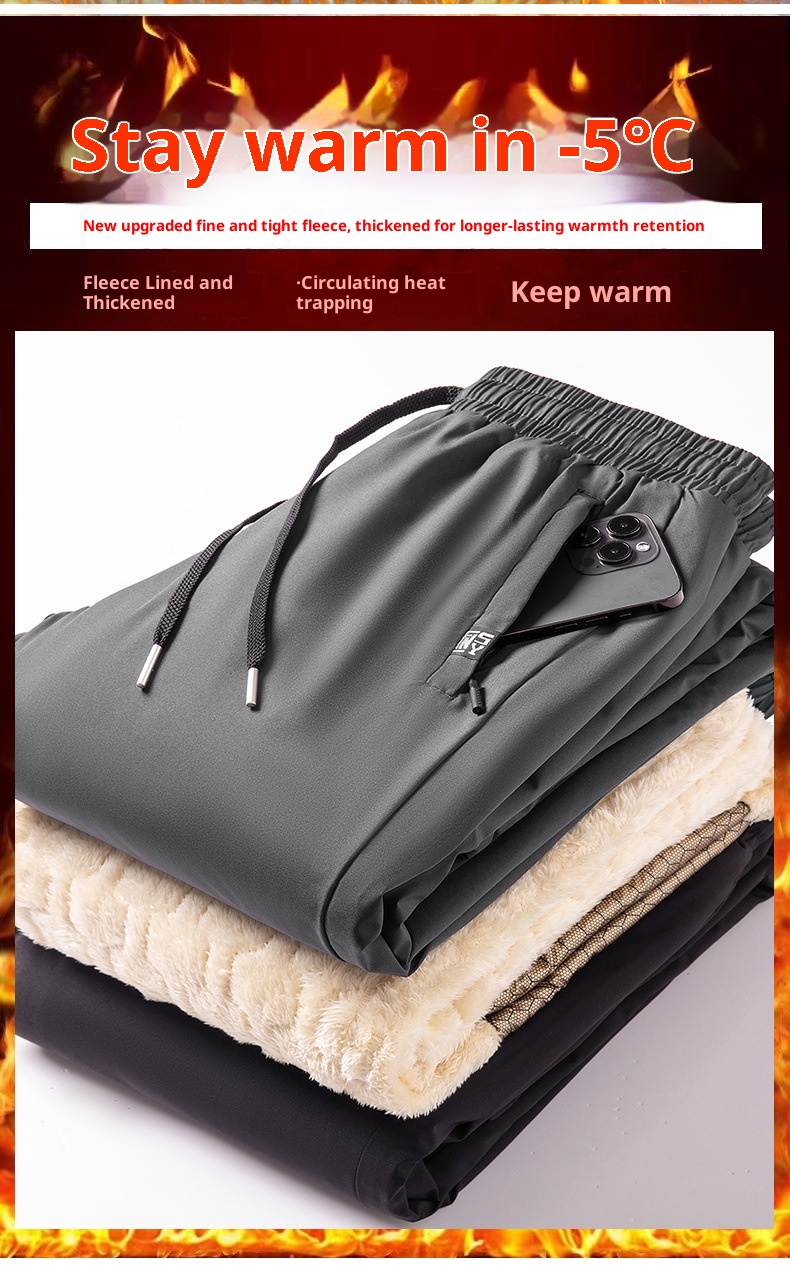 001 Roupa masculina de algodão para atividades ao ar livre, lã de cordeiro impermeável e à prova de vento para o inverno, forrada com lã grossa para esqui no nordeste dos EUA._voghion.com