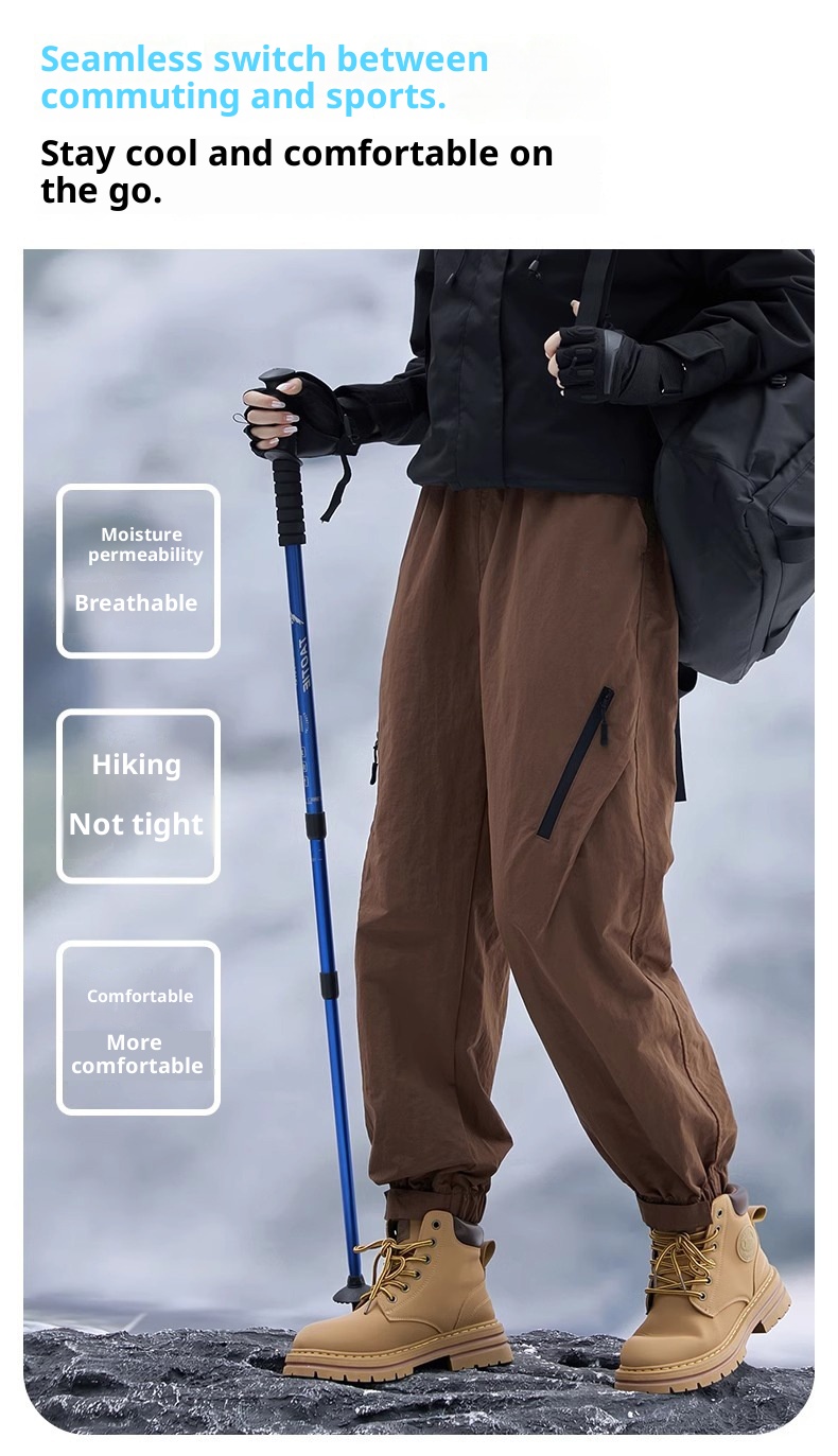 001 Camel HJCAMEL Outdoor Fleece-Lined Thickened Softshell Autumn Winter Men's Windproof Skiing Mountaineering Sports Cargo_voghion.com