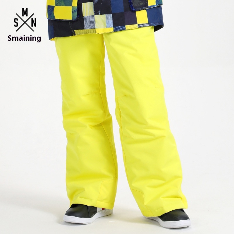 001 Stück Kinder-Latzhose, Skihose, Winter, winddicht, wasserdicht, warm, Snowboardhose für große Kinder_voghion.com