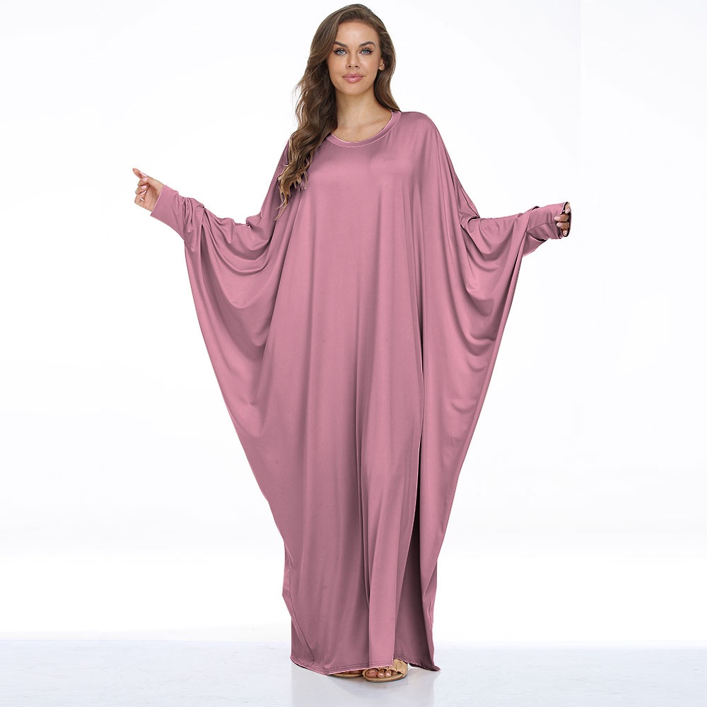 ChicShe Plus Size Women's Clothing Batwing Casual Dress Long Robe Cross-Border_voghion.com