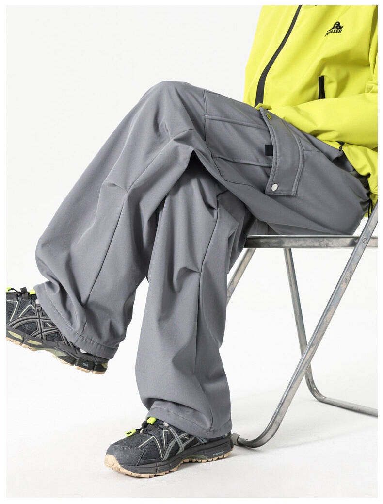 001 Waterproof Windproof Fleece-Lined Thickened Winter Skiing Mountaineering Pants For Men Women, Cold-Resistant And Warm_voghion.com