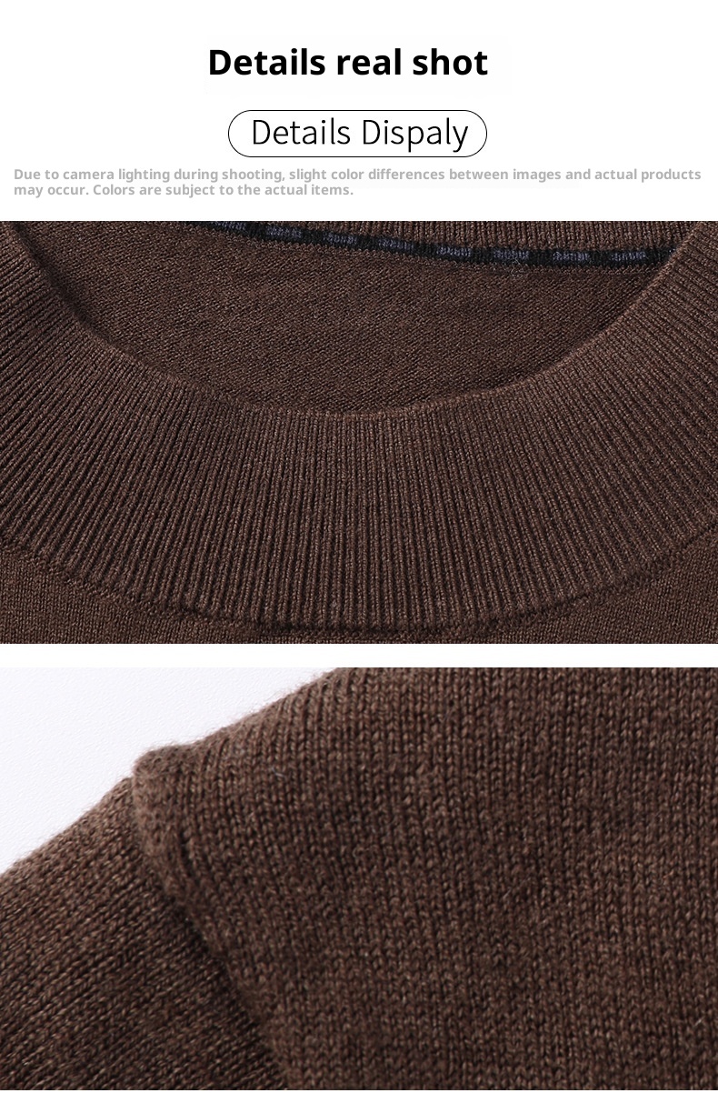 ragazzo ragazzo ragazzo fine filato 100% puro mezzo dolcevita autunno inverno lana puyuan lavabile in lavatrice maglione base camicia sottile parte superiore_voghion.com