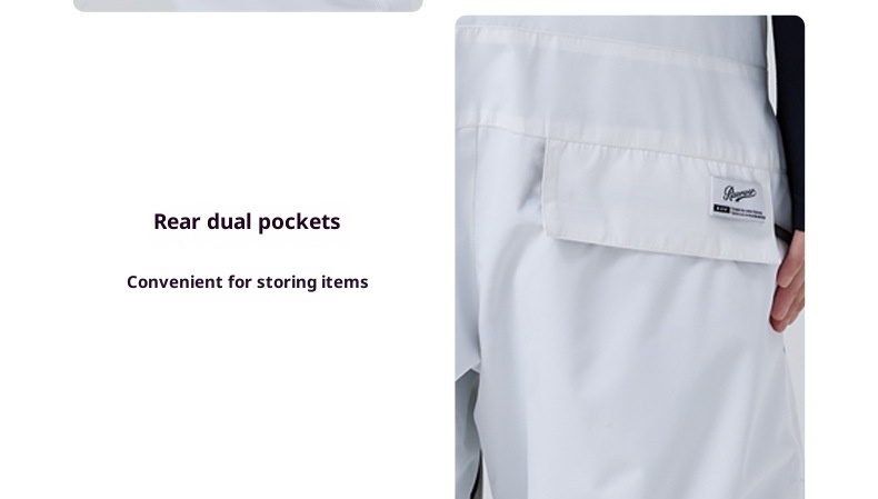 Salopette tendance 001 pour femme, pantalon de snowboard et de ski pour homme, coupe-vent, imperméable, chaud et respirant, idéal pour les activités de plein air._voghion.com