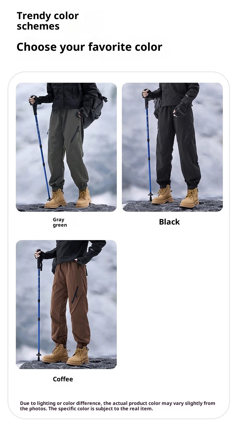001 Camel HJCAMEL Outdoor Fleece-Lined Thickened Softshell Autumn Winter Men's Windproof Skiing Mountaineering Sports Cargo_voghion.com