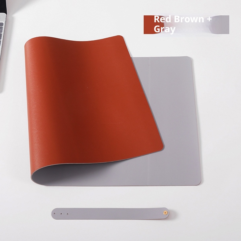 3c Manufacturer In Stock Cross-Border Leather Mouse Large Waterproof Office Desk Mat Student Writing Pad With Logo_voghion.com