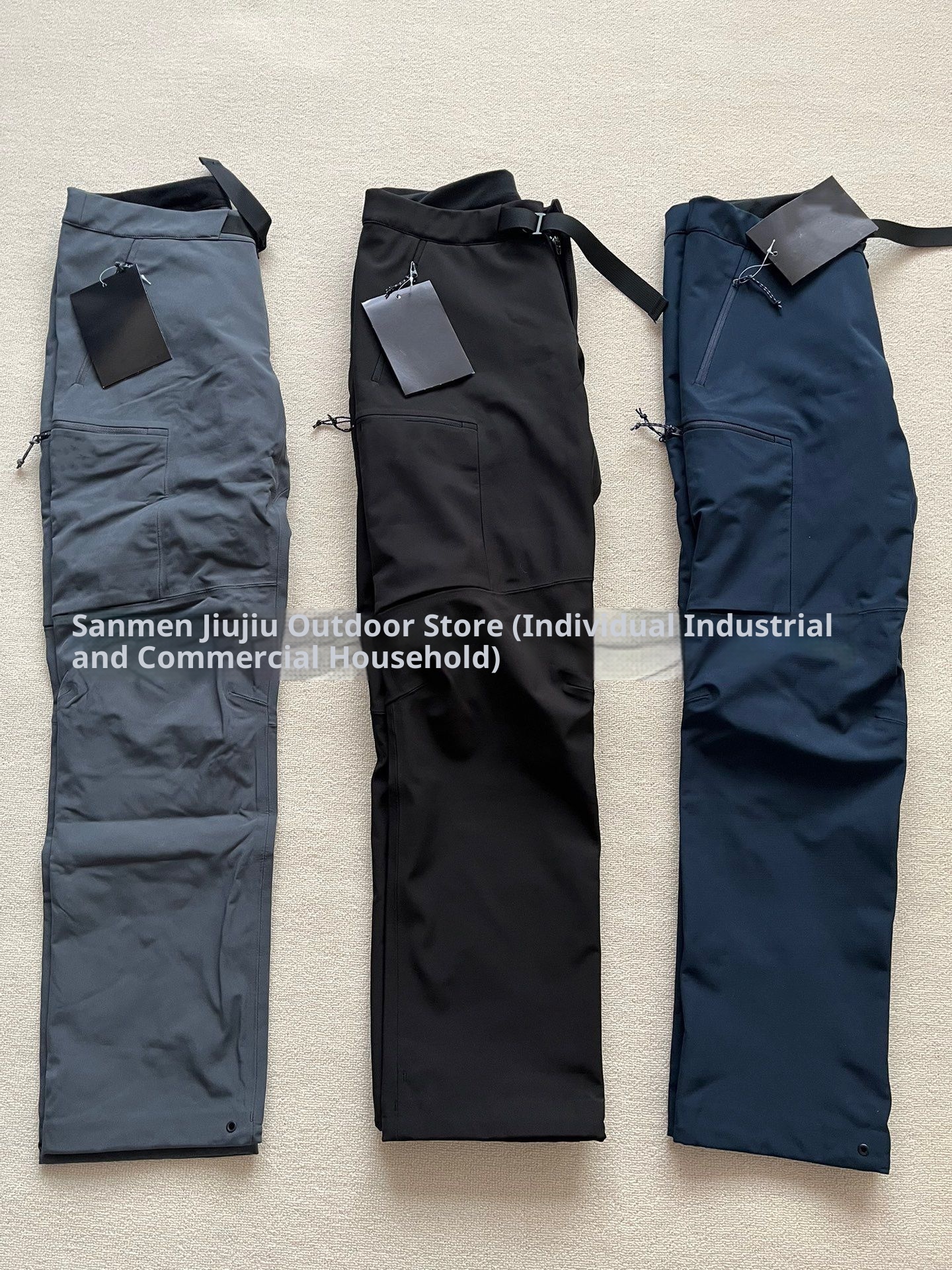 001 Soulful Brand Taizhou Niaojia Gamma Zipper Outdoor Spodnie sportowe Softshell z laminowaną podszewką z polaru_voghion.com