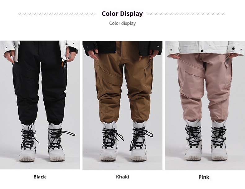 001 Smain New Snow Men, Windproof, Waterproof, Warm, Durable, Leg-Tighten Pants, Jogger Pants For Snowboard And_voghion.com