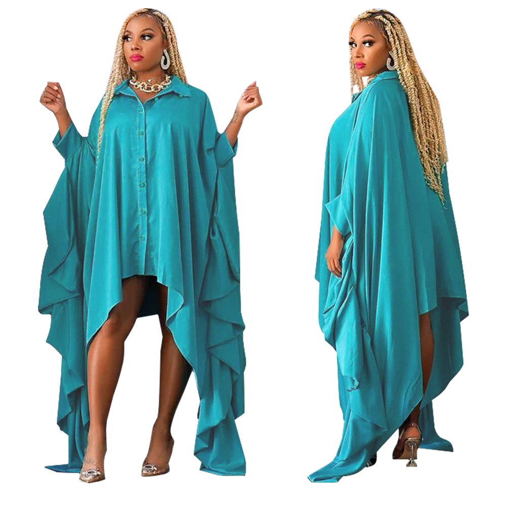 ChicShe K10324 European And American Cross-Border Women's Clothing Independent Station Pure Autumn Color Plus Size Blouse_voghion.com