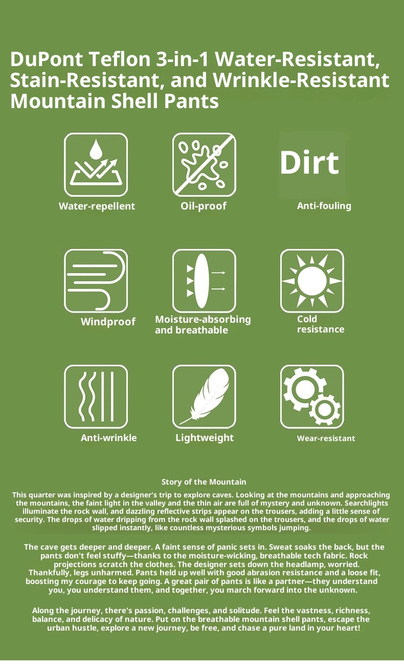 001 Herbst/Winter Softshelljacke Herren Outdoor 3-in-1 Winddicht Wasserdicht Warm Wanderbekleidung Arbeitskleidung Sport Skihose_voghion.com