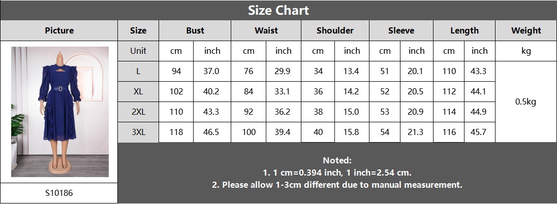 ChicShe Europäische und amerikanische grenzüberschreitende Damenbekleidung in Übergrößen, afrikanische Unifarben, neue Herbstkollektion, hochtailliert, figurformend_voghion.com