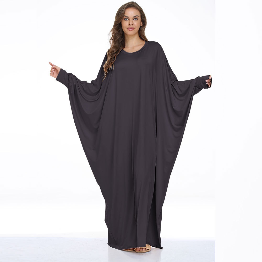 ChicShe Plus Size Women's Clothing Batwing Casual Dress Long Robe Cross-Border_voghion.com