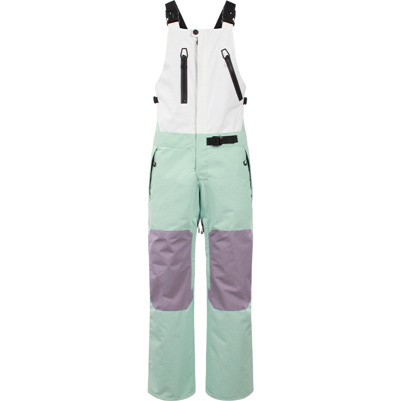 Salopette de snowboard femme style 001, coupe-vent, imperméable, respirante, vêtement de travail chaud pour l'extérieur, pantalon de ski une pièce pour homme._voghion.com