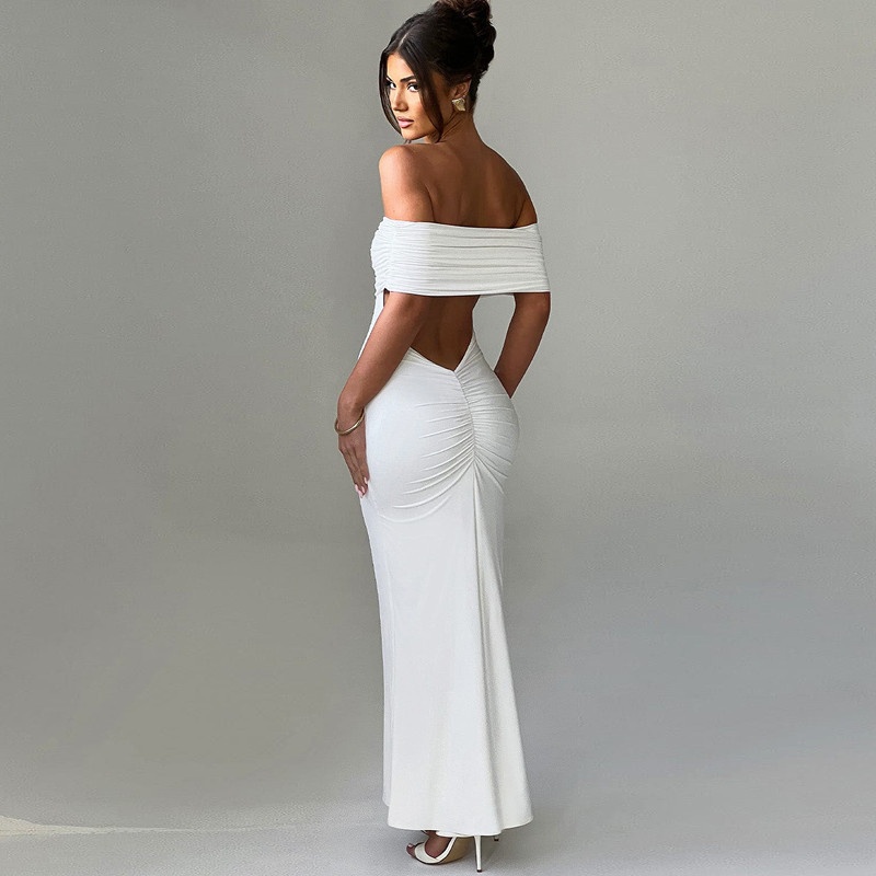 ChicShe Sommerkleid 2025: Schulterfreies, rückenfreies, figurbetontes, langes und elegantes Bodycon-Kleid (Großhandel)_voghion.com